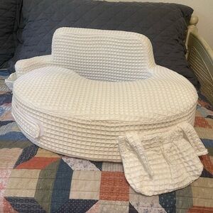 My Brest Friend - Super Deluxe - White Waffle Knit Nursing Support Pillow